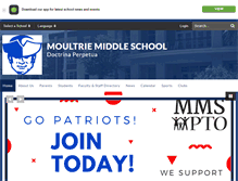 Tablet Screenshot of moultrie.ccsdschools.com