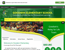 Tablet Screenshot of goodwin.ccsdschools.com
